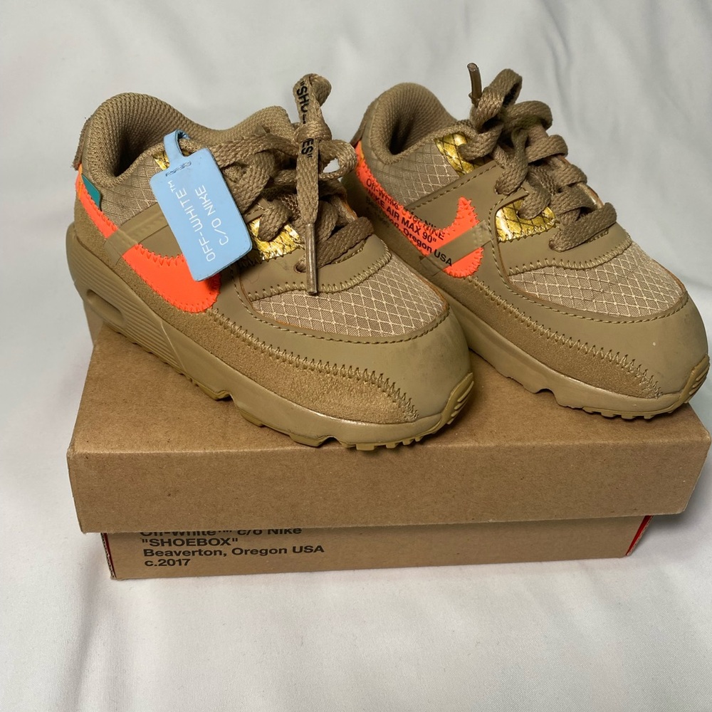 Off-White Kids Sneakers - Tan and Orange